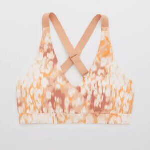 Aerie Shine Strappy Back Sports Bra Women's Medium